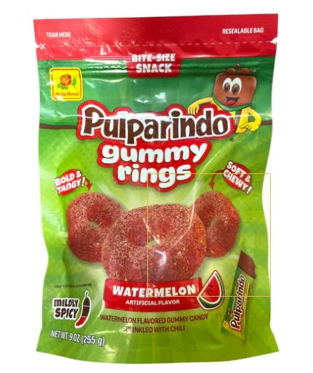 De La Rosa Pulparindo Gummy Rings Watermelon