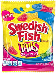 Swedish Fish Tails 2 Flavors in 1 Mixed