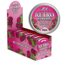 Iconic Candy - Retro Sours Tins raspberry
